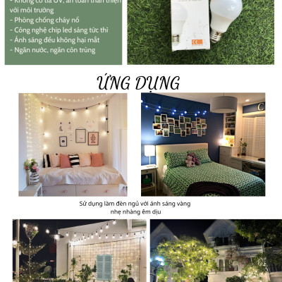 Bóng đèn LED bulb tròn LEDGOES 3W