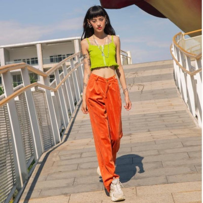 Quần Dài Nhung Cam TARTAN - Velvet Pant / Orange / Best Seller 