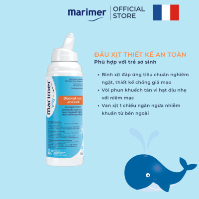 Combo Baby Marimer (Vệ Sinh Mũi Hàng ngày + Hỗ Trợ Phòng Ngừa Viêm Mũi)