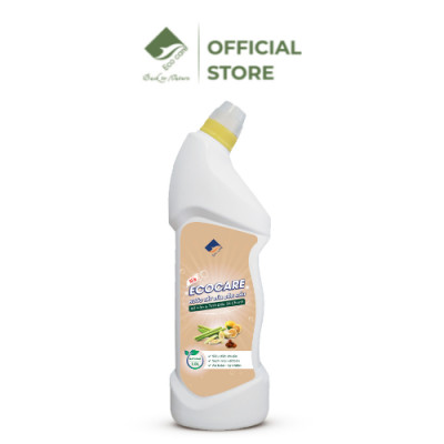 Nước tẩy rửa bồn cầu hữu cơ Ecocare 1L làm sạch, diệt khuẩn, khử mùi hiệu quả với tinh dầu Sả chanh/Quế