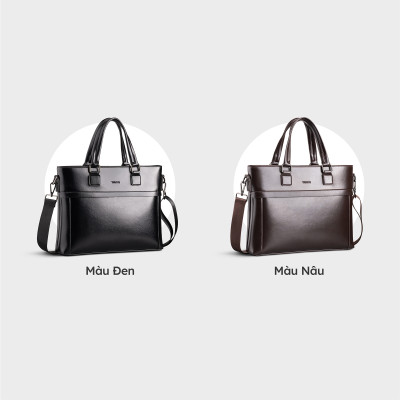 Cặp công sở Trita ( Thời trang nam phong cách đựng vừa laptop 13 inch - Cặp da TCA25 )