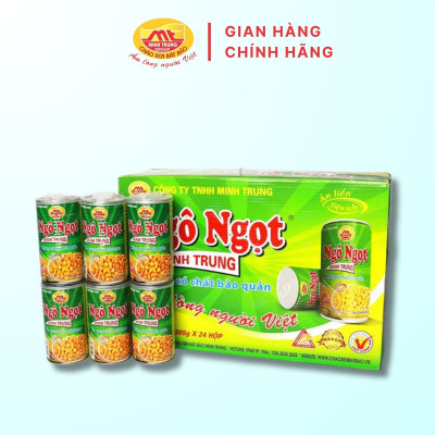 Ngô ngọt Minh Trung 320g - Ngô Ngọt 24 (thùng 24 lon)
