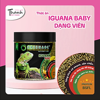 Thức ăn bò sát IGUANA Baby dạng VIÊN - Rồng Nam Mỹ Baby từ 5x đến 9x - hộp 360g