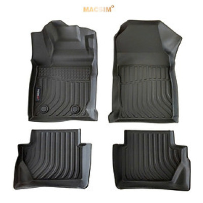 Thảm lót sàn xe ô tô Ford Fiesta 2011-2013 (sd) Nhãn hiệu Macsim chất liệu nhựa TPE cao cấp