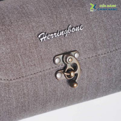 Túi máy ảnh Herringbone Tiny Mellow Canvas - Khaki color