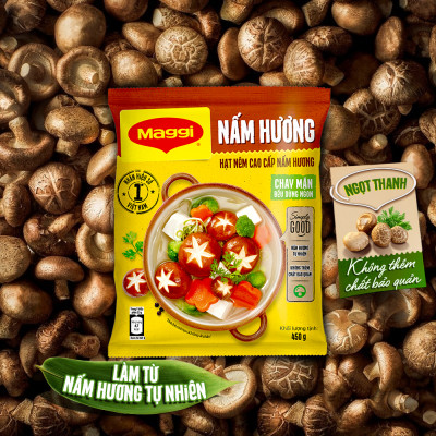 Hạt nêm cao cấp MAGGI vị Nấm Hương gói 450g