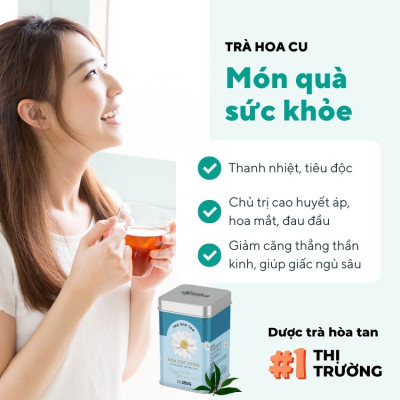 Trà Thảo Dược Hoa Cúc Trắng Hygie Thanh Nhiệt Giải Độc, Hỗ Trợ Chứng Mất Ngủ, Đau Dạ Dày, Đau Bụng Kinh, Giảm Căng Thẳng, Chống Suy Nhược