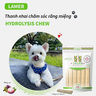 THANH GẶM SẠCH MIỆNG LAMER HYDROLYSIS CHEW HỖ TRỢ TIÊU HOÁ & KHÔNG GÂY DỊ ỨNG,LOẠI BỎ MẢNG BÁM 150g