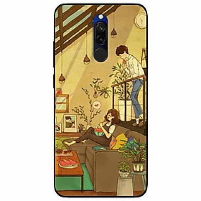 Ốp lưng dành cho Xiaomi Redmi 8 mẫu Cặp Đôi Ăn Dưa