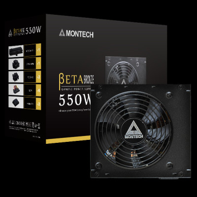 Nguồn Montech Beta 550W 80 Plus Bronze - HÀNG CHÍNH HÃNG