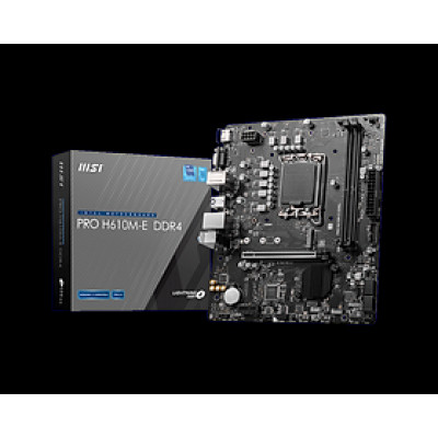 Mainboard MSI PRO H610M-E DDR4 ( Chipset H610/LGA1700/M-ATX ) - Hàng Chính Hãng