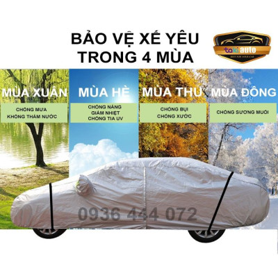 Bạt trùm xe ô tô TOYOTA FORTUNER vải dù oxford cao cấp , áo bạt phủ trùm che kín che nắng,mưa