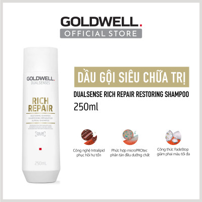 Dầu Gội Phục Hồi Tóc Hư Tổn Goldwell Rich Repair Phục Hồi Tóc Khô Xơ, Hư Tổn, Chẻ Ngọn