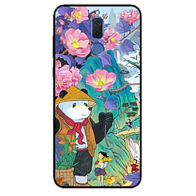 Ốp lưng dành cho Huawei Nova 2i mẫu Gấu Cầm Hoa