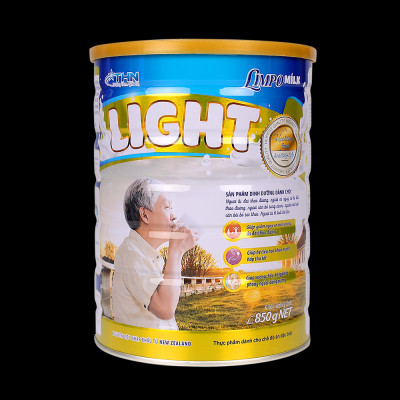 Limpo Milk Light 850g - Sữa bột dinh dưỡng dành cho người tiểu đường, đái tháo đường, bổ sung canxi, tốt cho hệ xương khớp