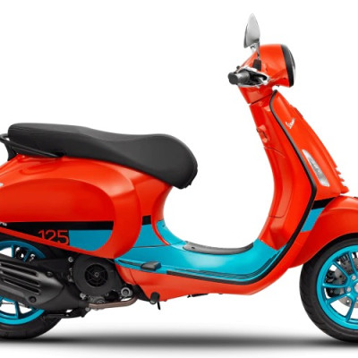 Xe Tay Ga Vespa Primavera Color Vibe 125 Orange Tramonto