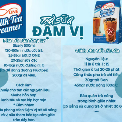 BỘT KEM TRÀ SỮA HIỆU D ONE - D ONE MILK TEA CREAMER