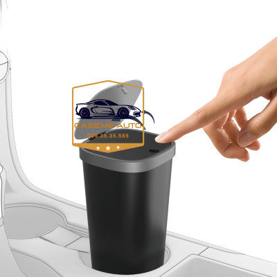 Thùng Đựng Rác Ô Tô Trash Can CH020 – Chất Liệu Hợp Kim Nhôm, Thiết Kế Nắp Lò Xo Đẩy