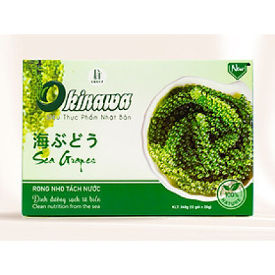 Rong Nho Tách Nước OKINAWA Hộp 240g (12 Gói x 20g) Giàu Dinh Dưỡng