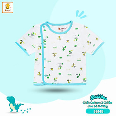 Áo sơ sinh BABIBOO áo sơ sinh tay ngắn vải cotton - BB148