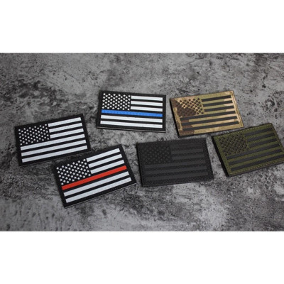 Patch phản quang cờ Mỹ dán quần áo_ba lô_túi xách