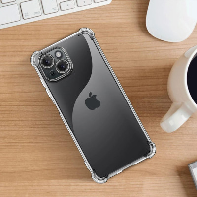 Ốp lưng cho iPhone 14, iPhone 14 Plus, iPhone 14 Pro, iPhone 14 Pro Max, iPhone 15, iPhone 15 Plus, iPhone 15 Pro, iPhone 15 Pro Max, dẻo trong chống sốc cao cấp - Hàng chính hãng