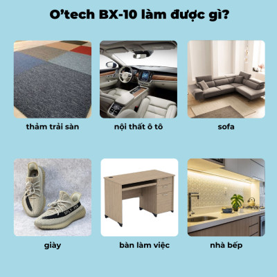 Bình Xịt Tạo Bọt Vệ Sinh Nội Thất Ô Tô, Sofa, Da, Giày, Vệ Sinh Đa Năng O’tech BX-10 Multi-Purpose Foam Cleaner - Hàng Chính Hãng