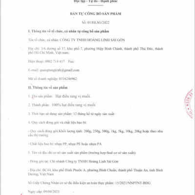 HẠT ĐIỀU RANG MUỐI BÌNH PHƯỚC NGUYÊN HẠT VỎ LỤA 500GRAM