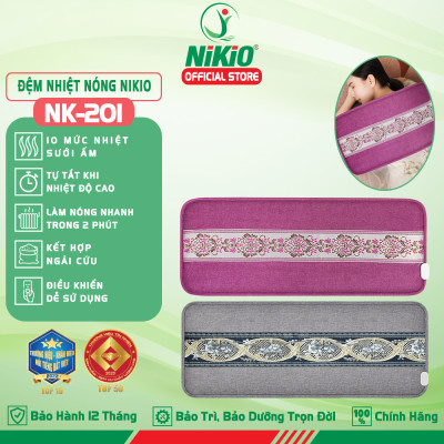 Đệm chườm nóng sưởi ấm toàn thân Nikio NK-201 - Làm nóng nhanh chóng