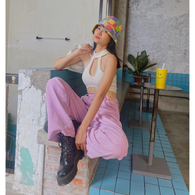 Quần Dài Nhung Tím TARTAN - Velvet Pant / Purple / Best Seller 