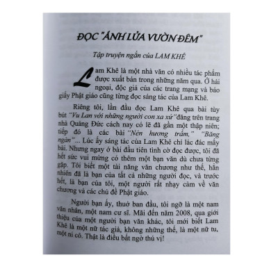 Sách - Tập Truyện Ánh Lửa Vườn Đêm - Chính Thông Book