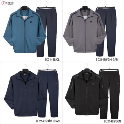 Bộ Quần Áo Gió Thể Thao Nam FASVIN BC21485.HN 02 Lớp Lót Thun Dày Dặn Ấm Áp Chất Vải Và Phom Dáng Rất Đẹp