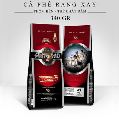 Cà Phê Trung Nguyên Legend Sáng Tạo 4 – Gói 340g – Gu Mạnh Cân Bằng, Dùng Ngon Với Đá & Sữa