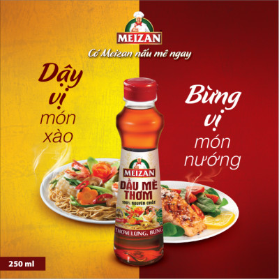 Dầu Mè Thơm Hảo Hạng Meizan 250ml