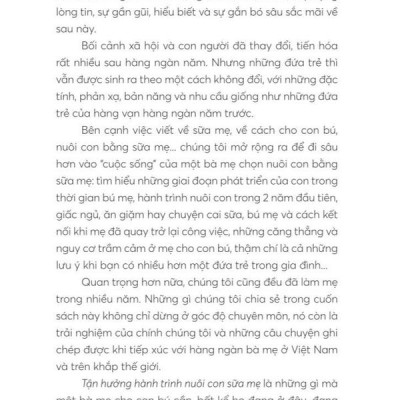 Sách - Tận hưởng hành trình nuôi con sữa mẹ (Nhã Nam HCM)