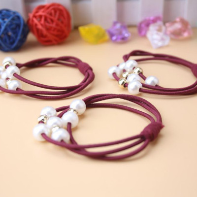 Đồ buộc tóc xinh xắn, 5 chun buộc tóc đính hạt nhiều màu cực đẹp SC24