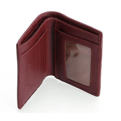 HP2420-21-22-23 - Ví nam Huy Hoàng da đà điểu da trơn kiểu đứng màu đen, nâu đất, nâu đỏ, vàng bò