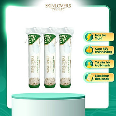Combo 3 Gói Bông Tẩy Trang Skinlovers 120+30 miếng ( 3x 150 miếng)
