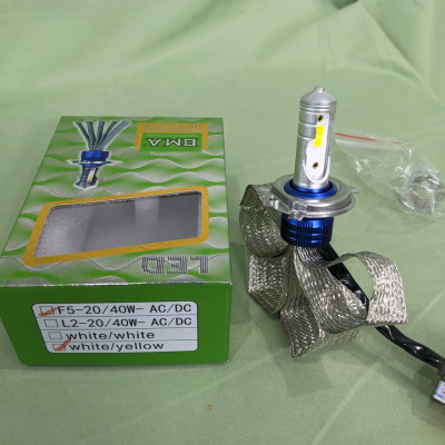 Đèn Pha Ô Tô Xe Máy BMA F5: Siêu Sáng Cos Vàng & Pha Trắng Loại Tốt - Chất Lượng Đến Từ QN LEDLIGHT