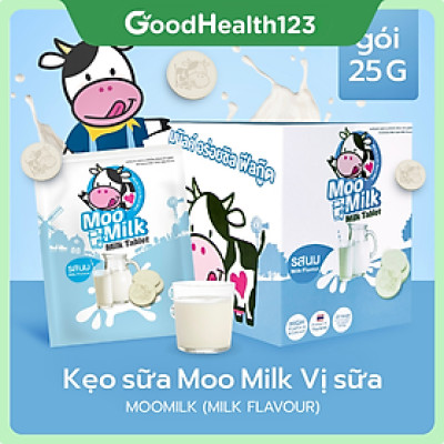 [Hộp 10 gói] Kẹo sữa bò Moo Milk - Sữa Thật Từ New Zealand [Hàng Thái Lan]