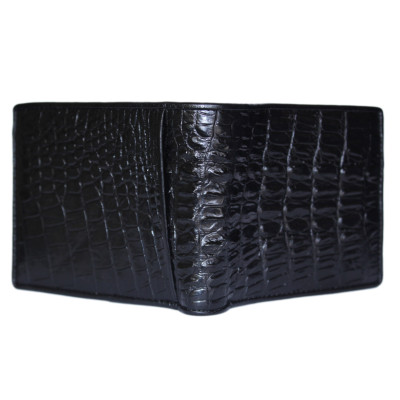 HT2219-20-21-45 - Bóp nam Huy Hoàng da cá sấu ngăn sau màu đen, nâu đất, vàng bò, nâu đỏ