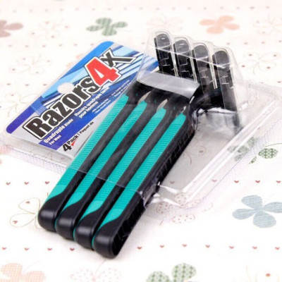 Combo 4 Cây Dao Cạo Râu 3 Lưỡi Kép - Hàng chính hãng (màu ngẫu nhiên)