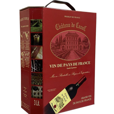VANG BỊCH CHÂTEAU DE CAZAC 3L, 5L
