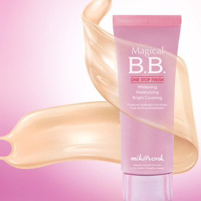 Kem nền trang điểm Mik@vonk Magical BB Cream Hàn Quốc 60g tặng kèm móc khoá