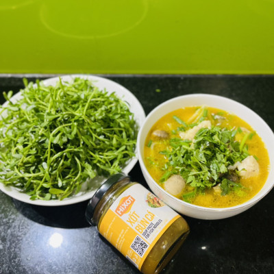 XỐT BÚN CÁ HiXOT hũ 220Gram, nấu bún cá, bánh canh cá, lẩu cá