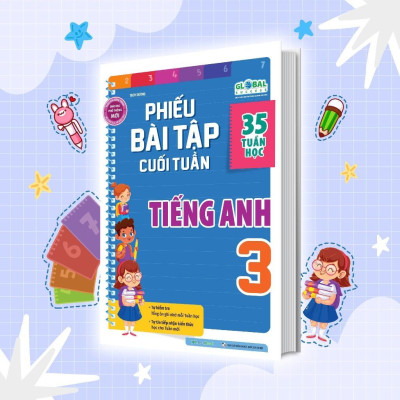 Sách - Phiếu Bài Tập Cuối Tuần Toán, Tiếng Việt, Tiếng Anh Lớp 3 - Chọn Lẻ 3 Môn - Megabook