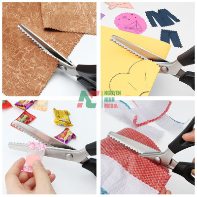 Kéo răng cưa 3mm - 18mm, Kéo cắt viền, Kéo cắt hàng làm thủ công cao cấp (bầu tròn và răng nhọn) - VSP Cao cấp