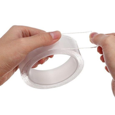 Cuộn Băng Dính Trong Suốt 2 Mặt, Băng Keo Đa Năng, Sử Dụng Dính Đồ Vật Trong Nhà, Tái Sử Dụng, Sử Dụng Dễ Dàng- TakyHome 6005