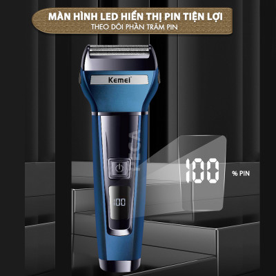 Máy cạo râu đa năng 3IN1 Kemei KM-6541 có thể cạo râu, cắt tóc, tỉa lông mũi - Chính hãng
