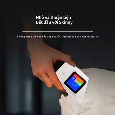 Bộ Phát Sóng WiFi Di Động Tốc Độ Cao 4G/5G LTE 150Mbps - Màn Hình Màu LCD - Phát Sóng Mạnh - Bản Quốc Tế Hỗ Trợ Tất Cả Nhà Mạng - Dung Lượng Pin Cao - Hàng Chính Hãng